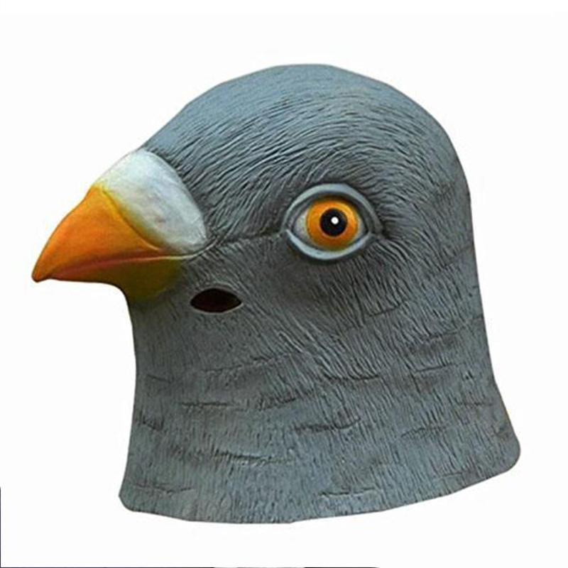 Pigeon Head Mask 3D Latex Prop Animal Party Halloween