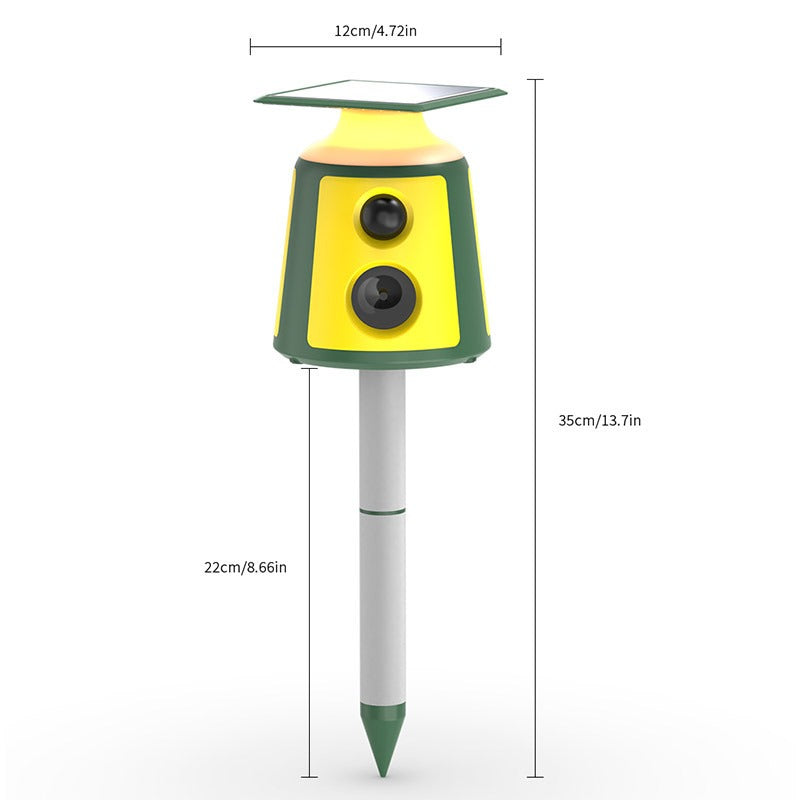 New arrival solar powered ultrasonic dog cat monkey rodent insects snake mouse rats mole bird repeller