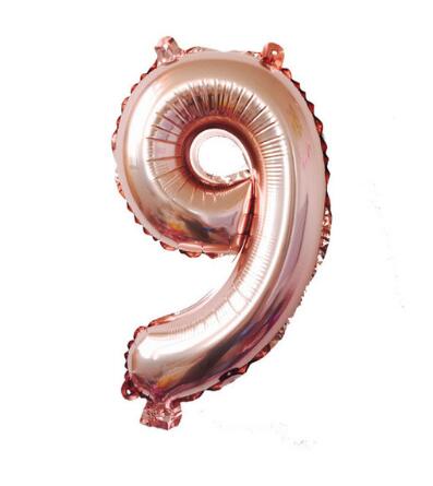 40 inches Rose Gold Number Foil Balloons