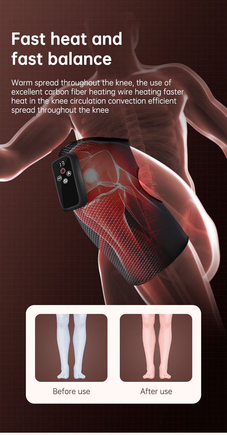 Electric heating knee massage