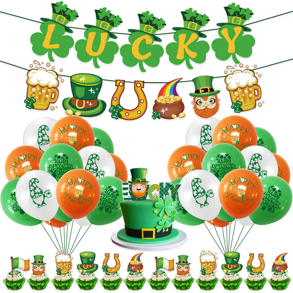 St. Patrick's Day 12" Printed Latex Balloon