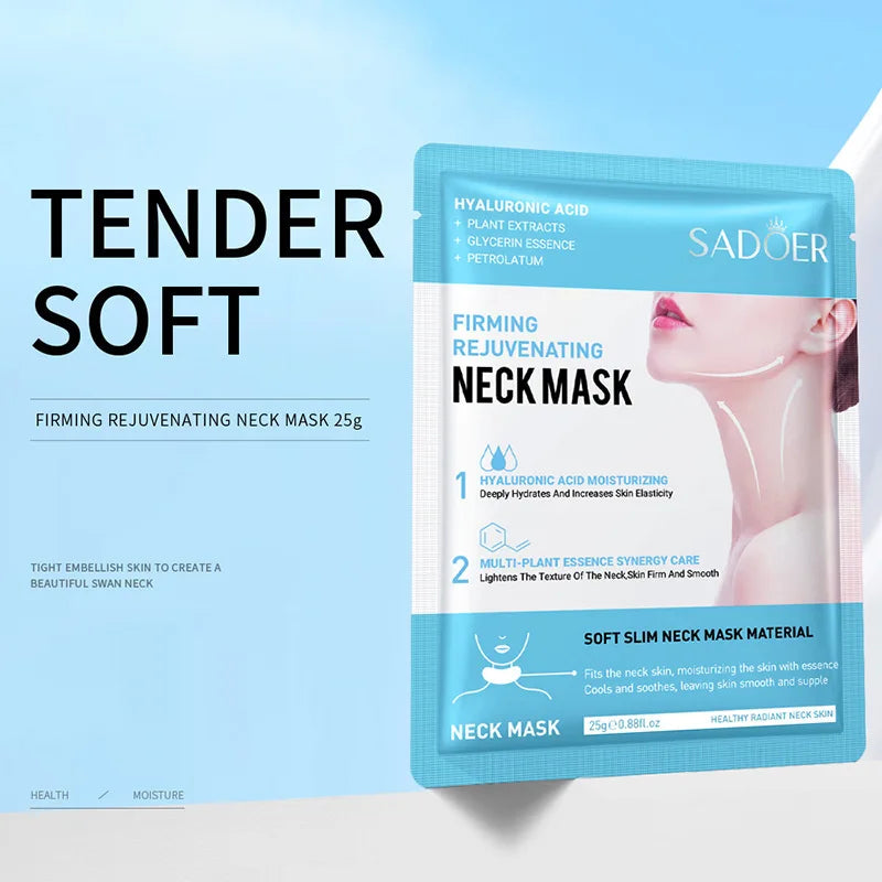 SADOER Hyaluronic Acid Neck Mask – 10 pcs