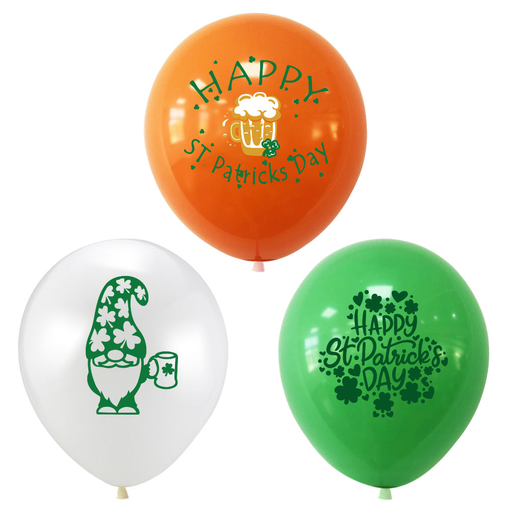 St. Patrick's Day 12" Printed Latex Balloon