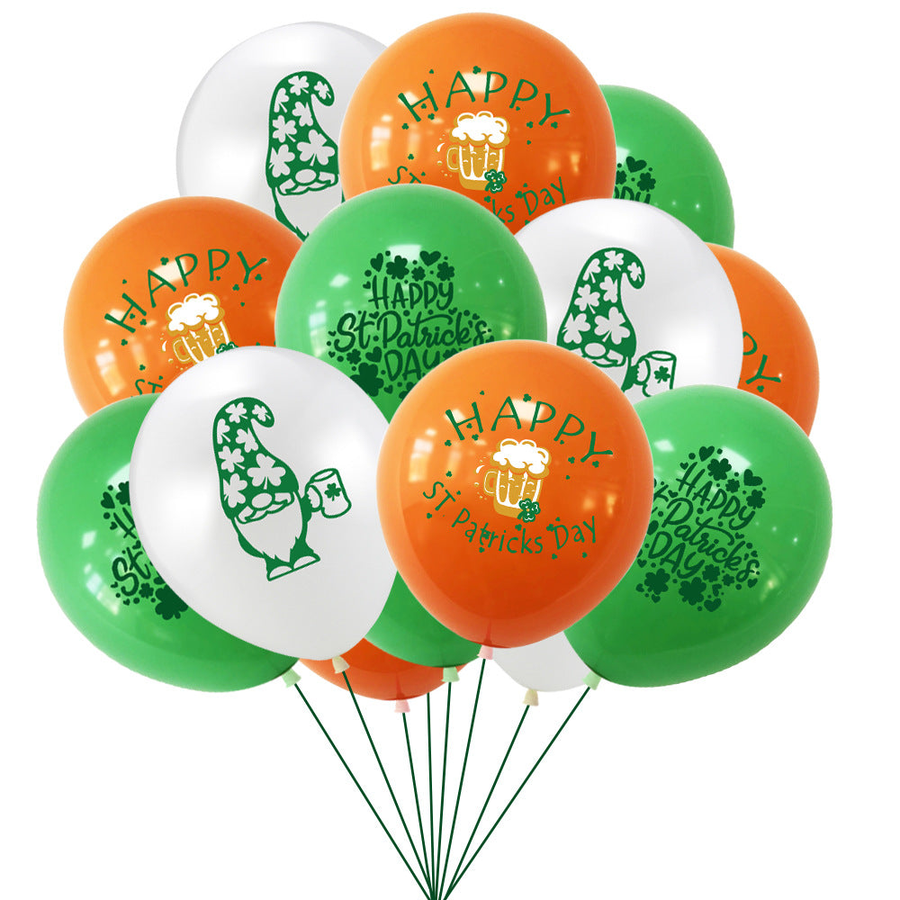 St. Patrick's Day 12" Printed Latex Balloon