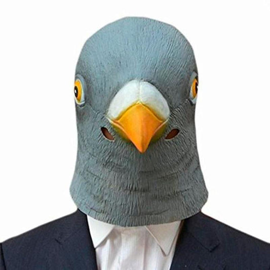 Pigeon Head Mask 3D Latex Prop Animal Party Halloween