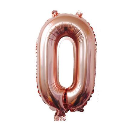 40 inches Rose Gold Number Foil Balloons