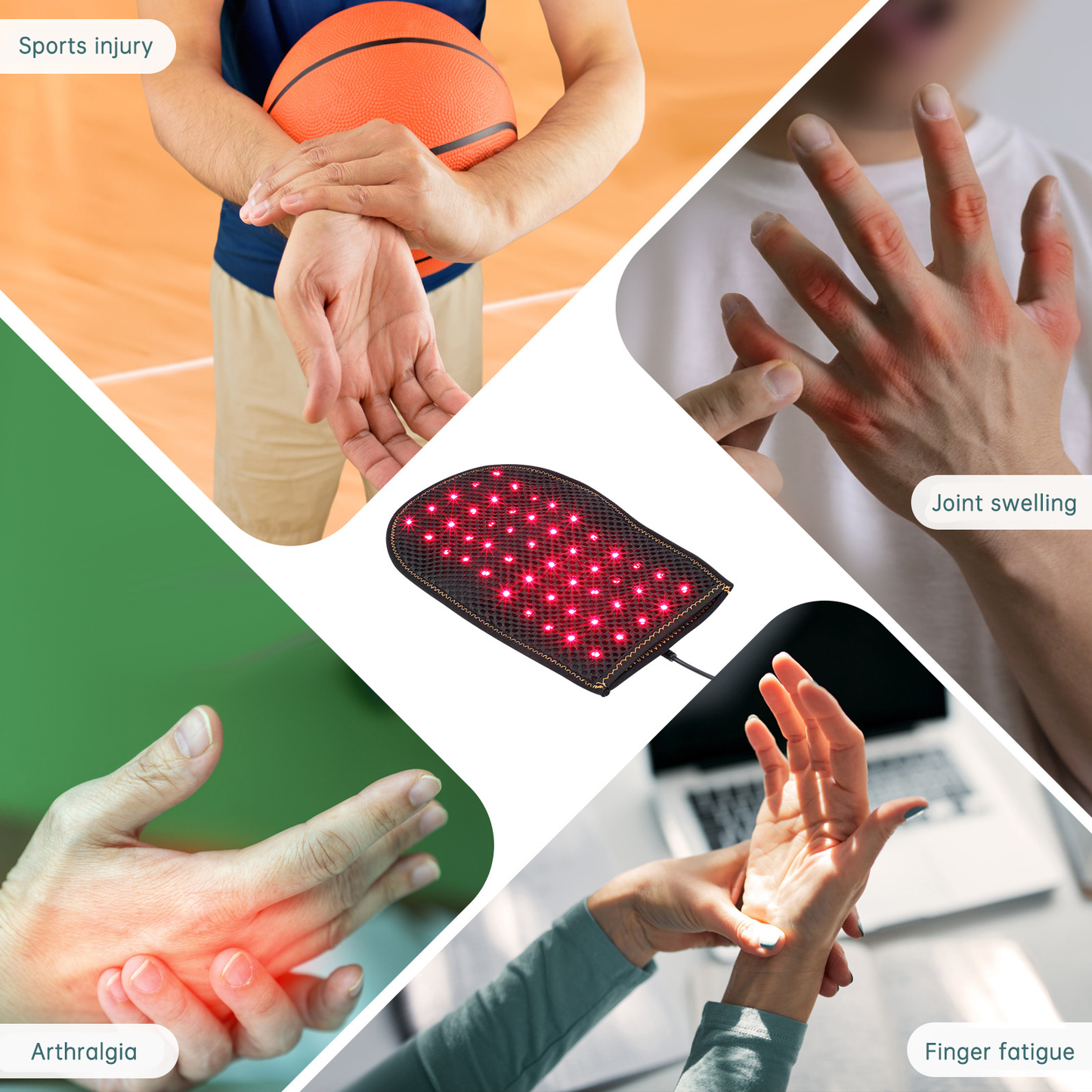 Red Light & Infrared Light Therapy gloves for pain relief