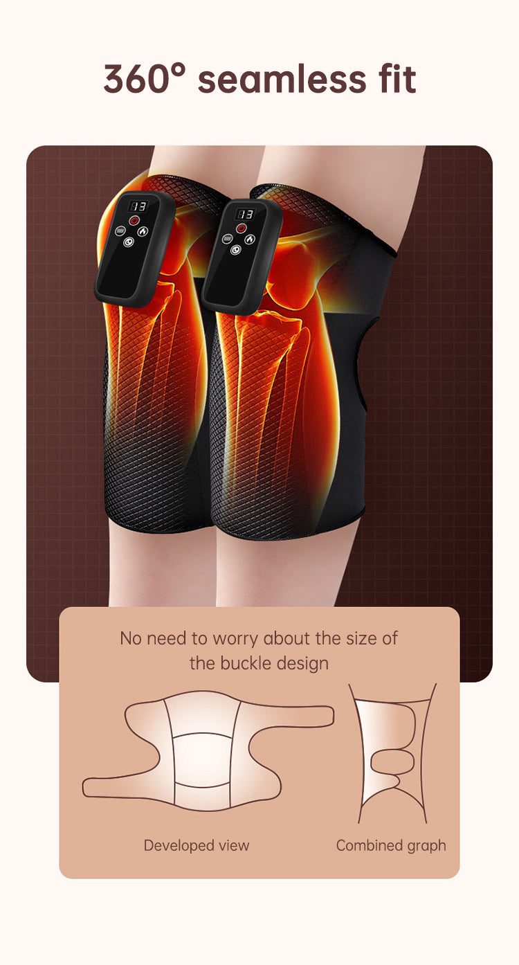 Electric heating knee massage