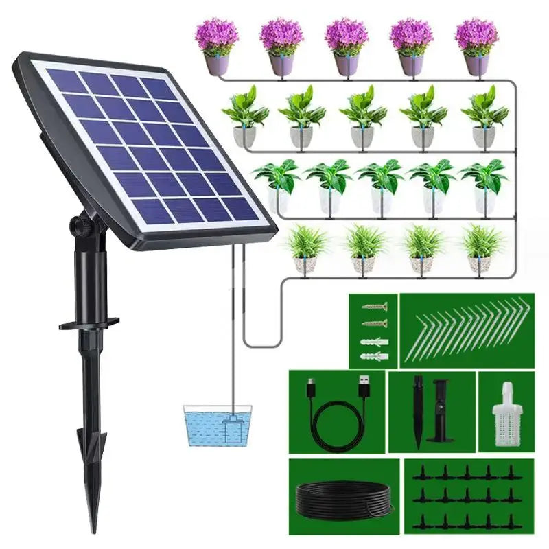 Solar-Powered Auto Watering System