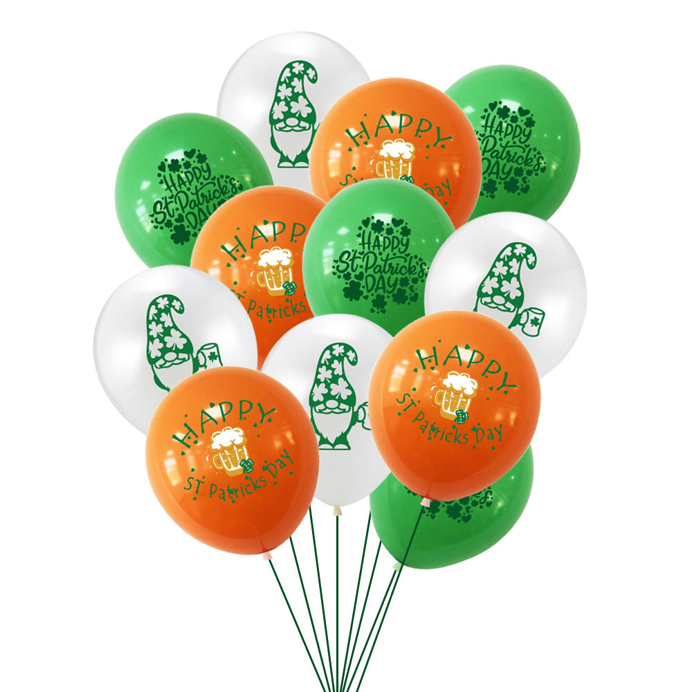 St. Patrick's Day 12" Printed Latex Balloon