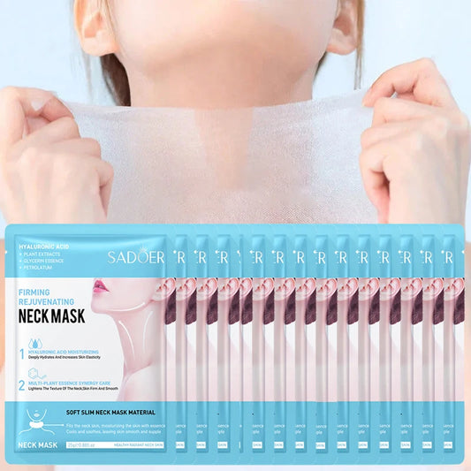 SADOER Hyaluronic Acid Neck Mask – 10 pcs