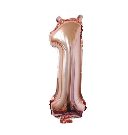 40 inches Rose Gold Number Foil Balloons