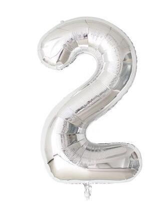 40 inches Rose Gold Number Foil Balloons