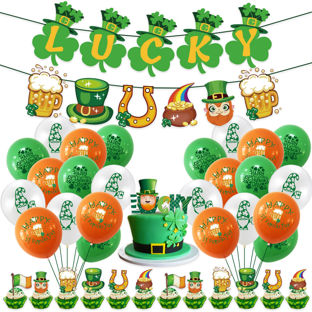 St. Patrick's Day 12" Printed Latex Balloon